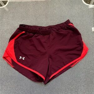 Under Armour Women's Maroon Athletic Shorts